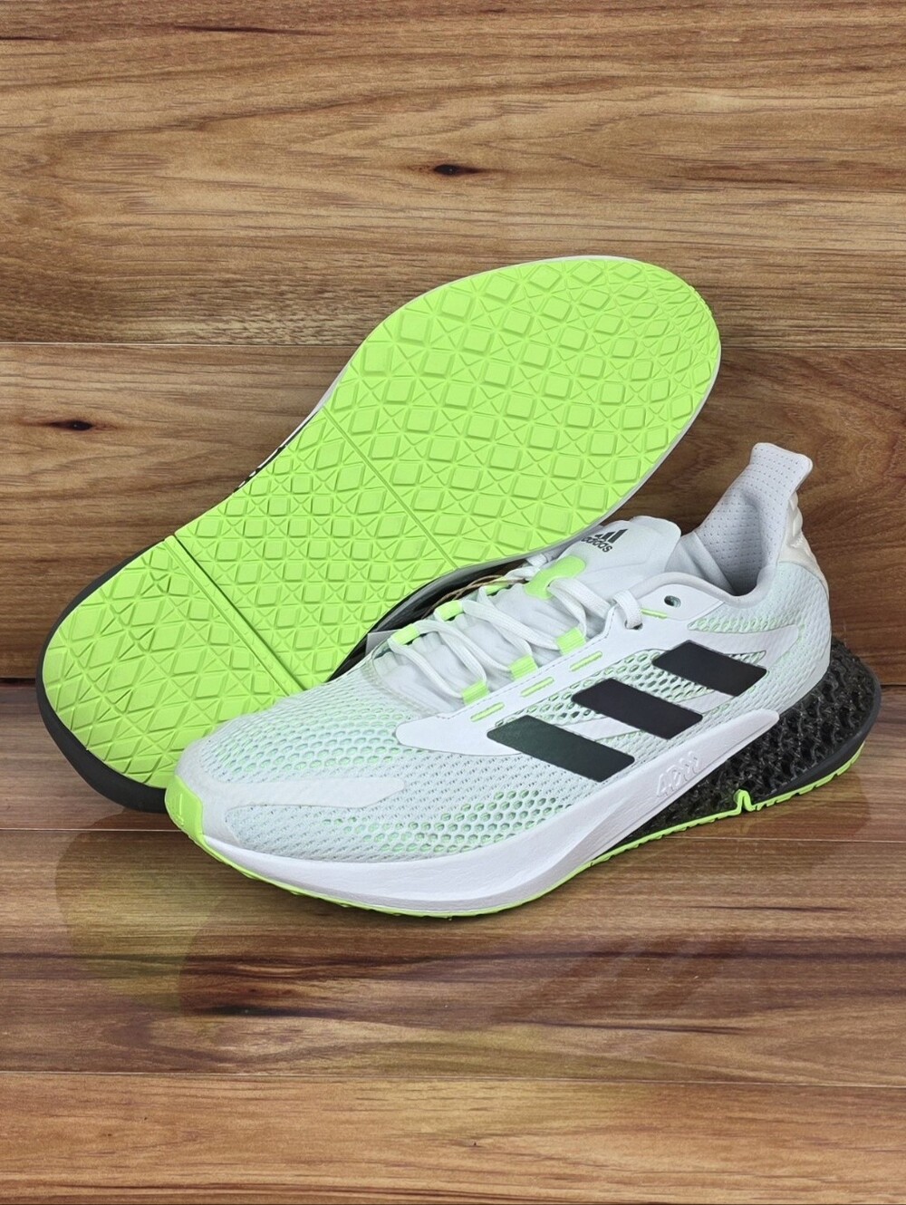 NEW Adidas 4DFWD PULSE Shoes "White Signal Green" - Men's Size 10, 12- Q46221